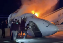 Una persona murió cuando una avioneta se estrelló en la carretera de Laredo. Varias personas dejaron sus vehículos para intentar ayudar.