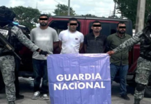 Caen cuatro sujetos en Matamoros, Tamaulipas, con armas, equipo táctico y dosis de marihuana.