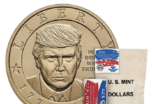 Salen a la venta monedas conmemorativas de un dólar con el rostro de Trump.