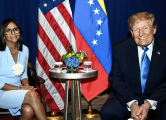 Trump y Delcy Rodríguez: la primera reunión entre un presidente de EE.UU. y un gobernante venezolano en más de 11 años.