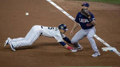 Foto del partido entre Estados Unidos y Japón del Clásico Mundial de Beisbol 2023.